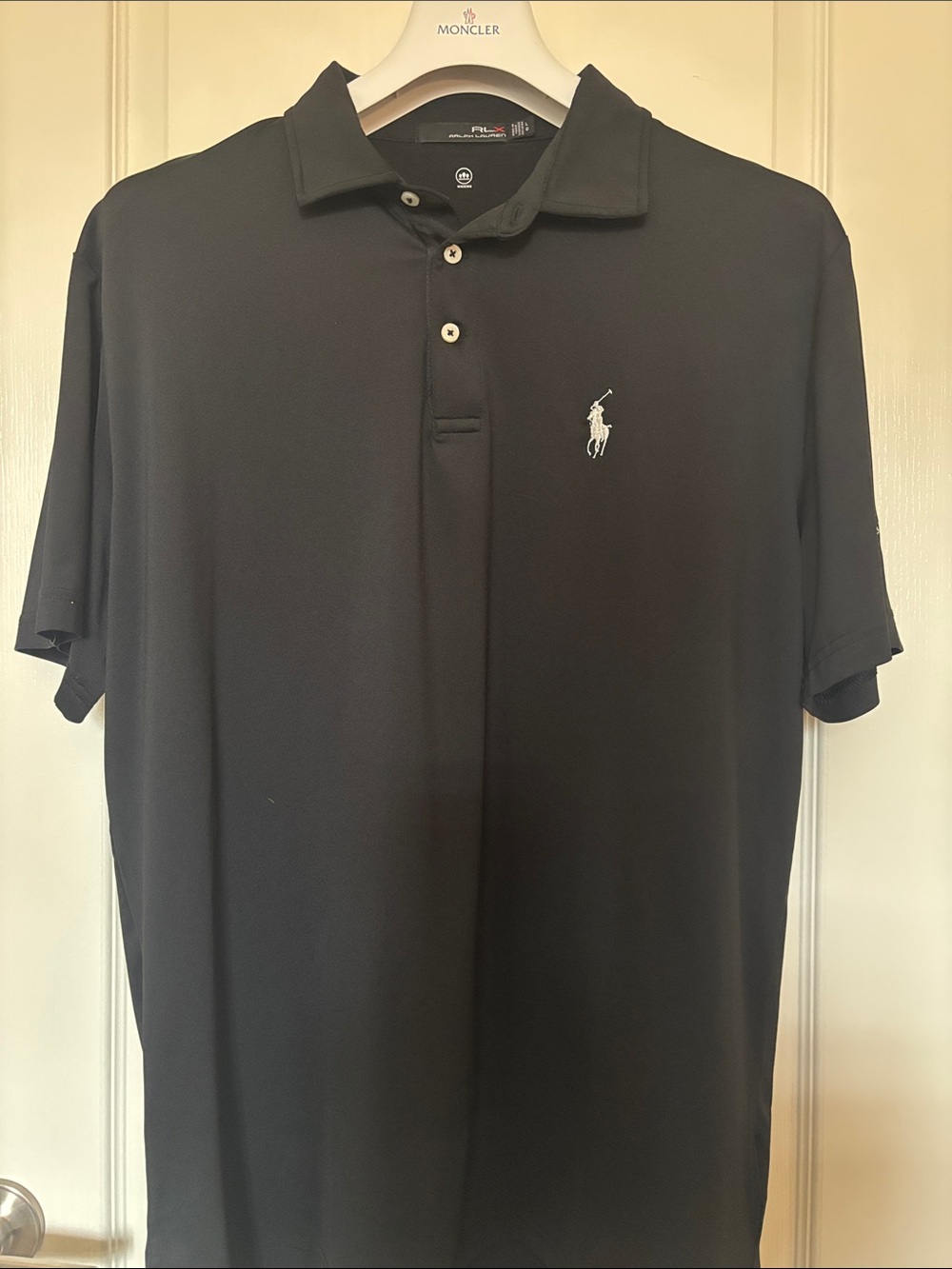 Ralph Lauren Black Polo with White Embroidered Pony
